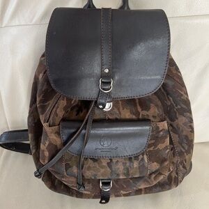 Backpack Lather And Suede. ROMANO. High Quality